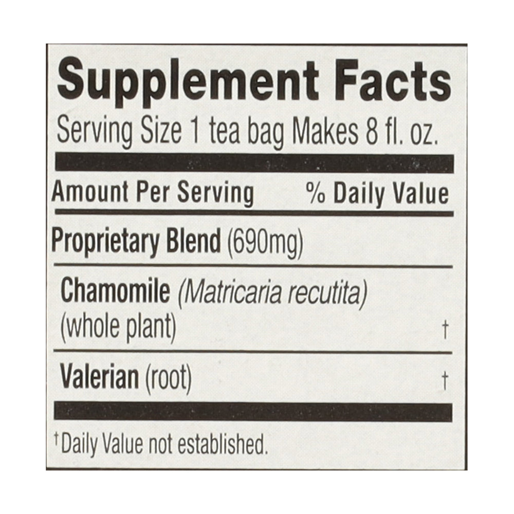 Celestial Seasonings Sleepytime Wellness Tea Extra Caffeine Free Herbal Supplement 20 ea