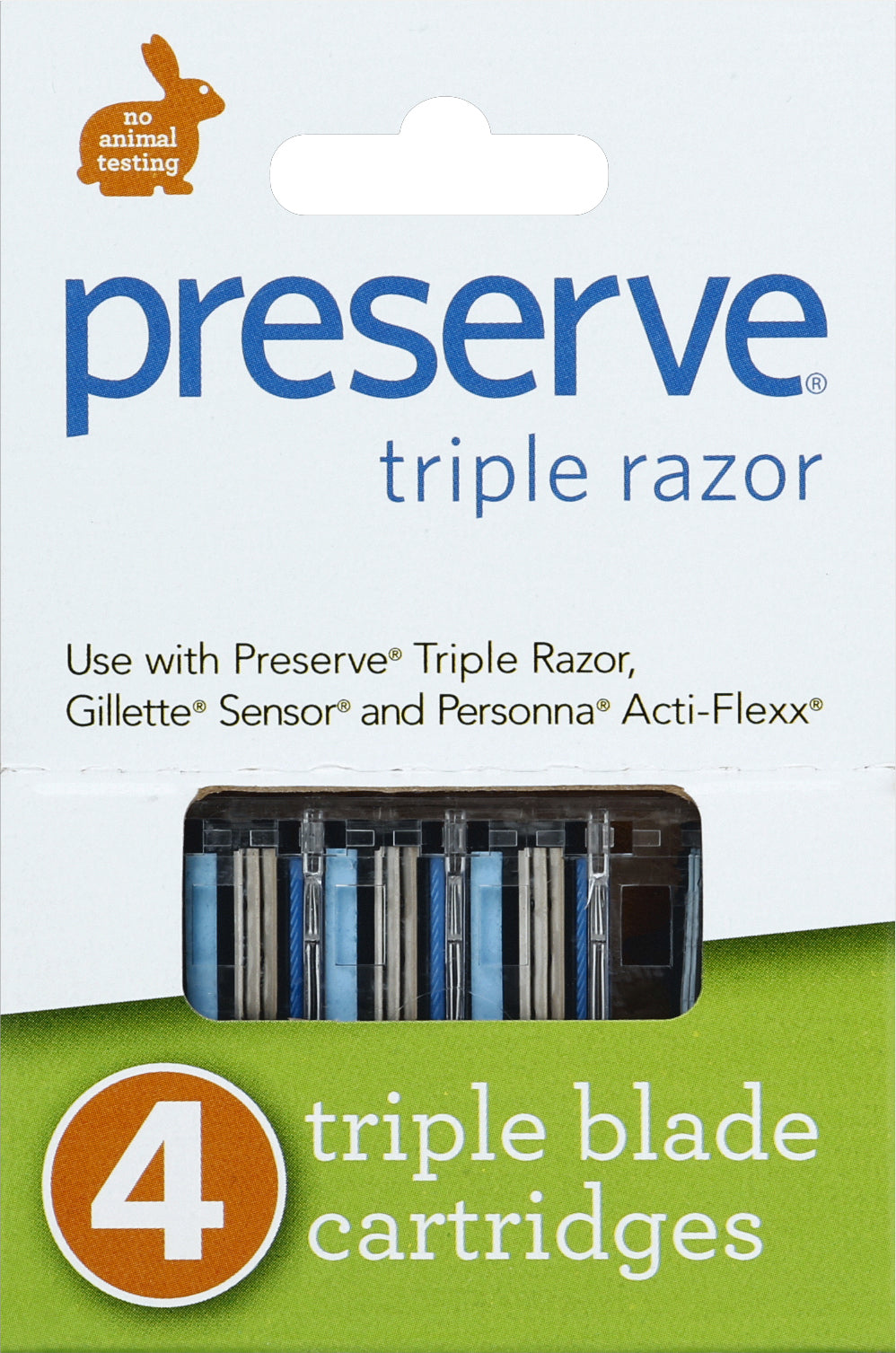Recycline Triple Blade Cartridges 4 ea