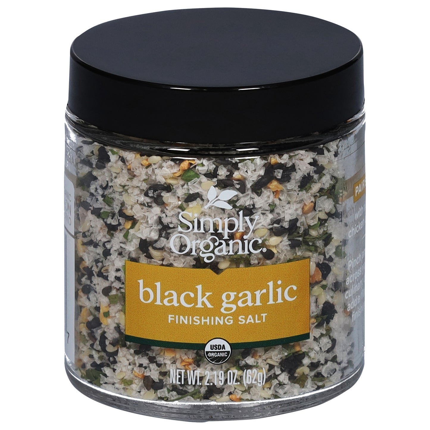 Simply Organic Black Garlic Finishing Salt 2.19 oz