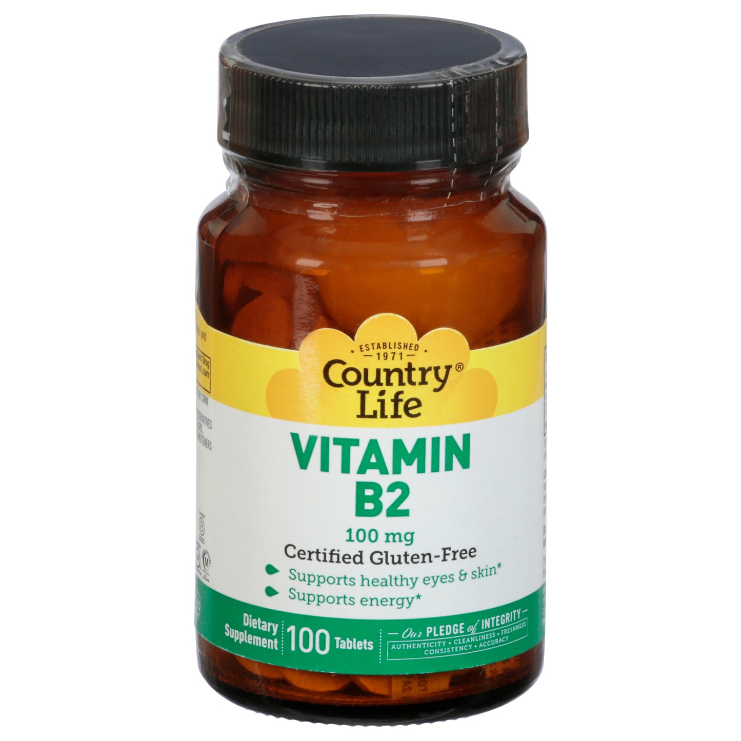 Country Life 100 mg Tablets Vitamin B2 100 Tablets