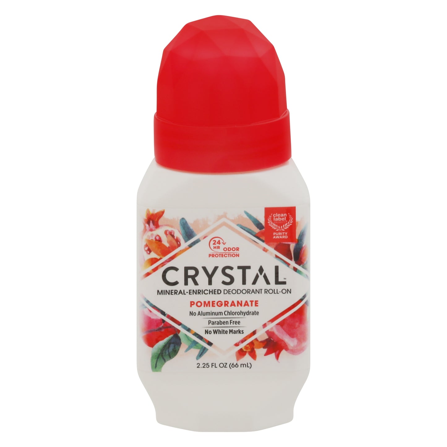 Crystal Pomegranate Deodorant Mineral-Enriched Roll-On 2.25 fl oz