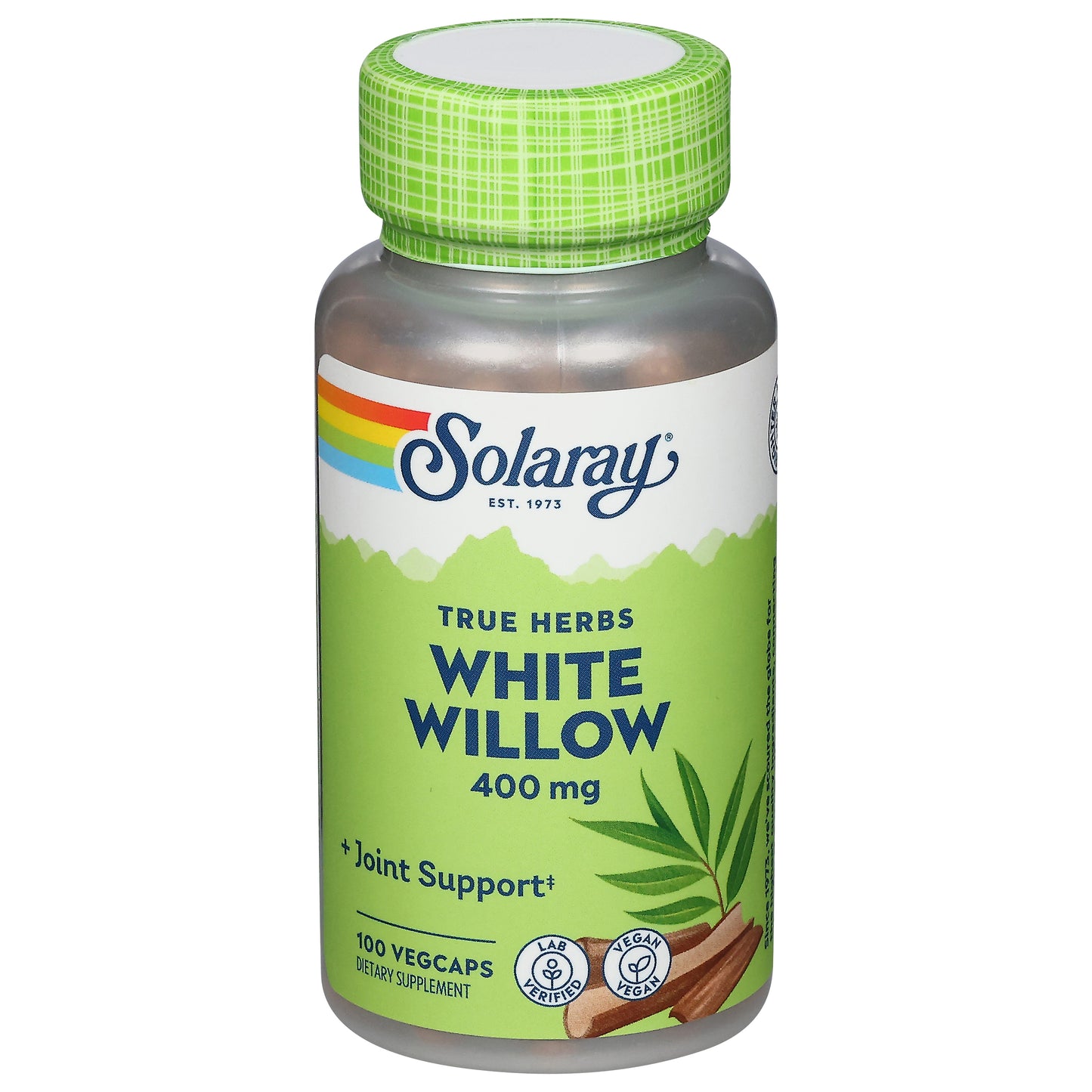 Solaray 400 mg True Herbs White Willow 100 Vegcaps