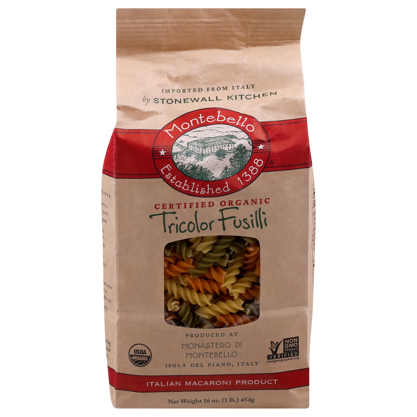 Montebello Tricolor Fusilli 16 oz