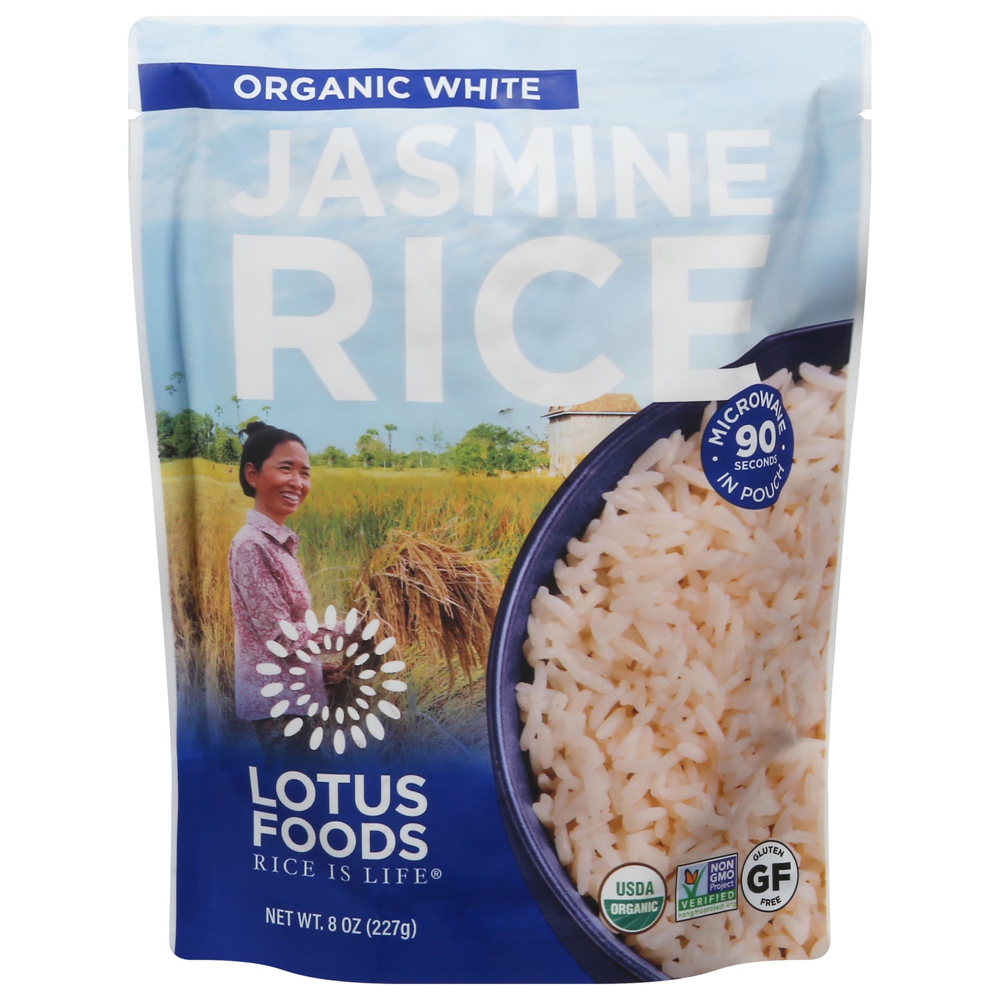 Lotus Foods Organic White Jasmine Rice 8 oz