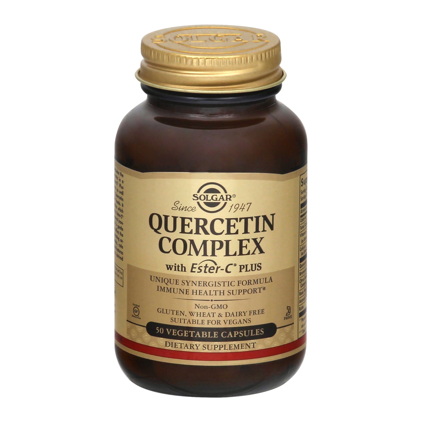 Solgar with Ester-C Plus Vegetable Capsules Quercetin Complex 50 ea