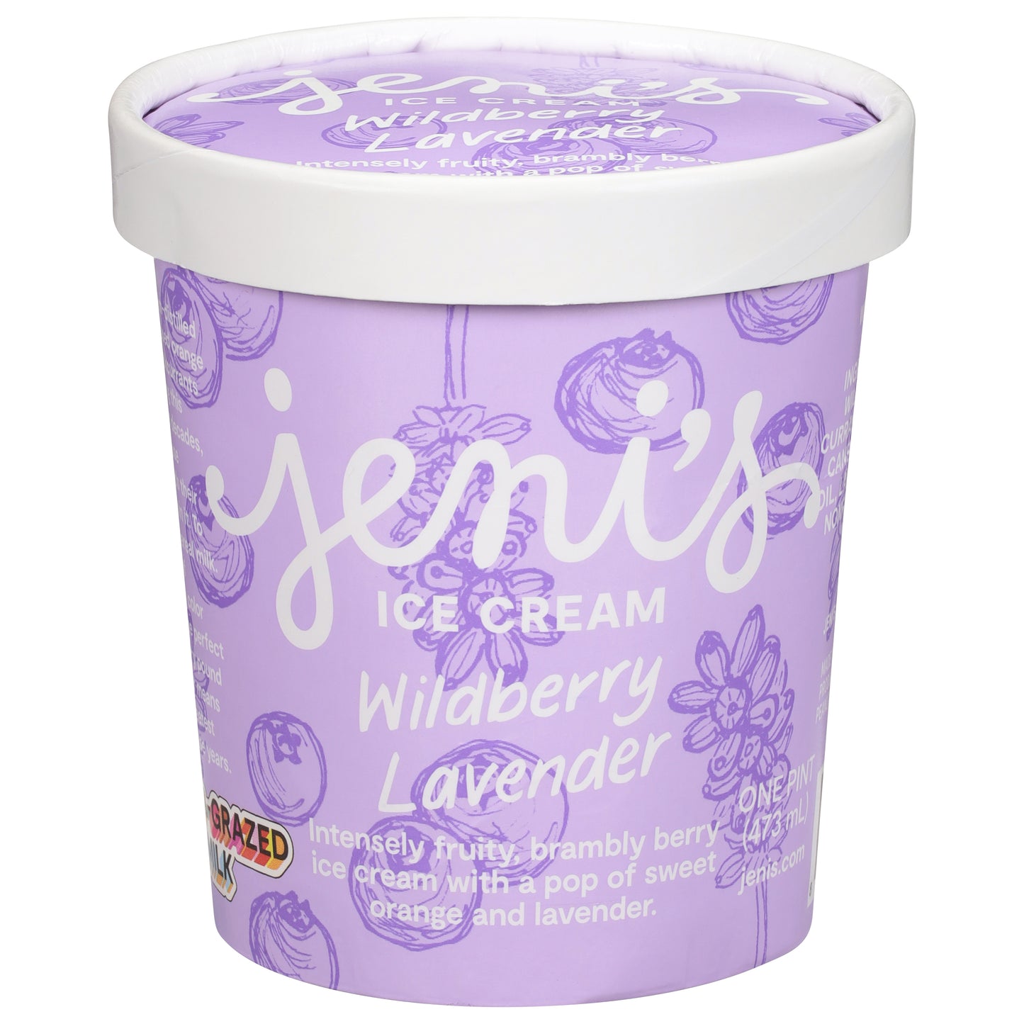 Jeni's Wildberry Lavender Ice Cream 1 pt