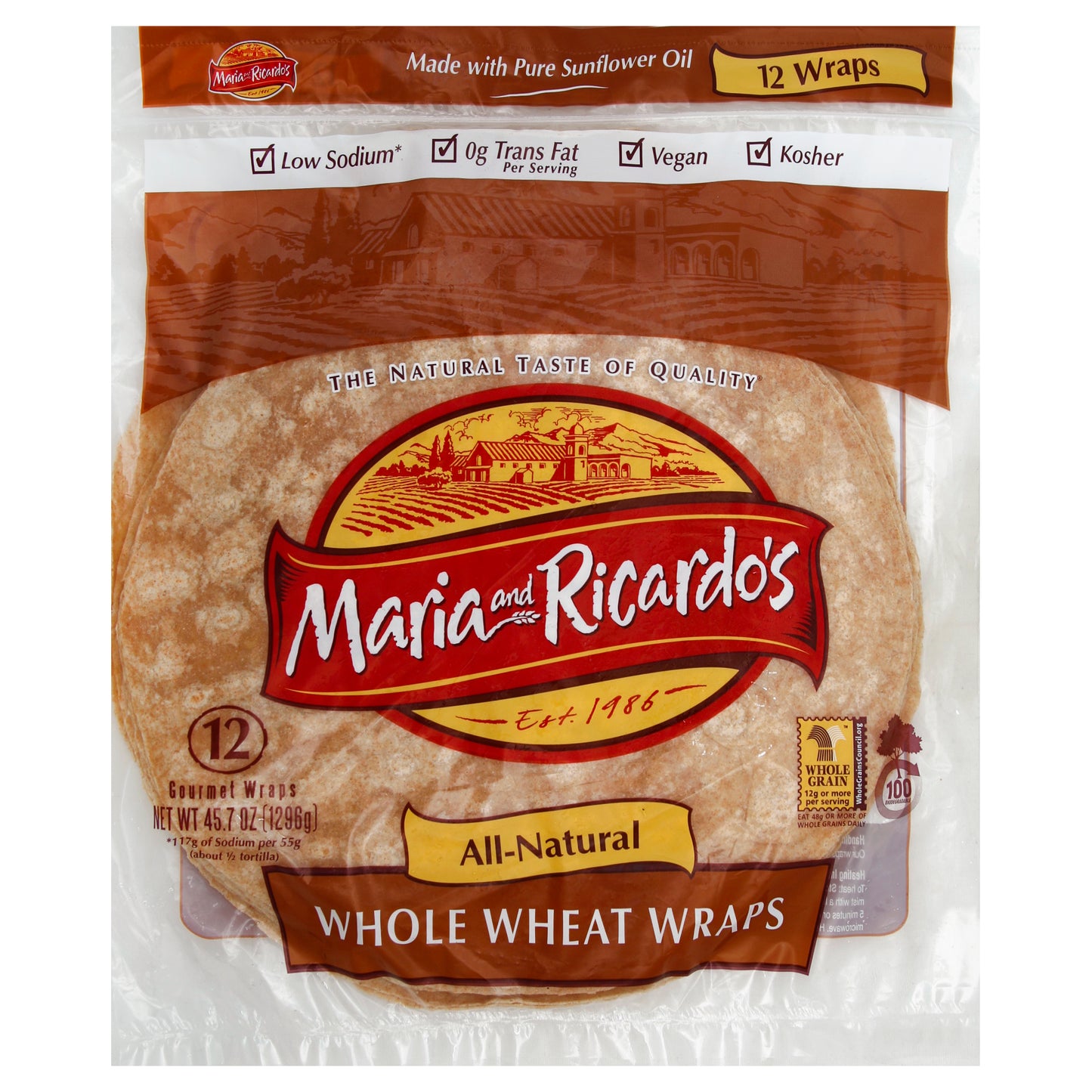 Maria and Ricardo's Wraps 12 ea