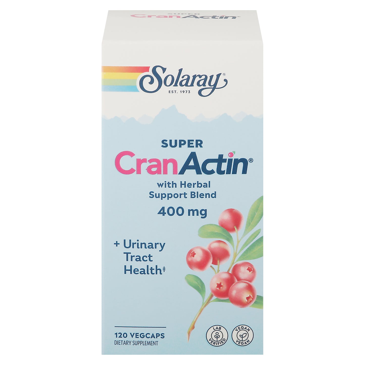 Solaray Vegcaps 400 mg Super Cran Actin 120 ea