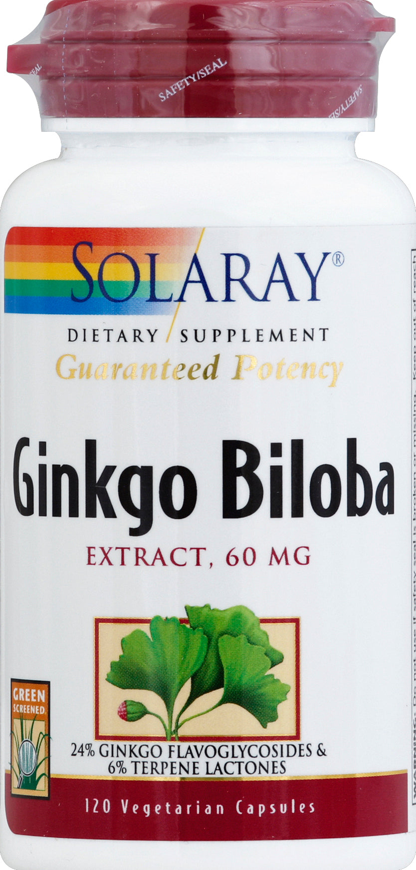 Solaray SOLARAY GNKG BLB EXTRCT VEGCP 120 CT