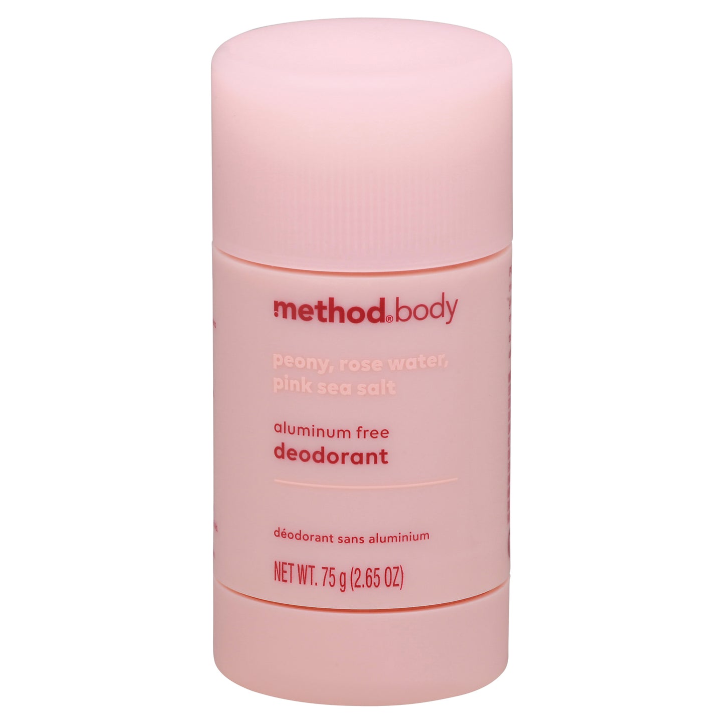Method Body Aluminum Free Peony, Rose Water, Pink Sea Salt Deodorant 2.65 oz