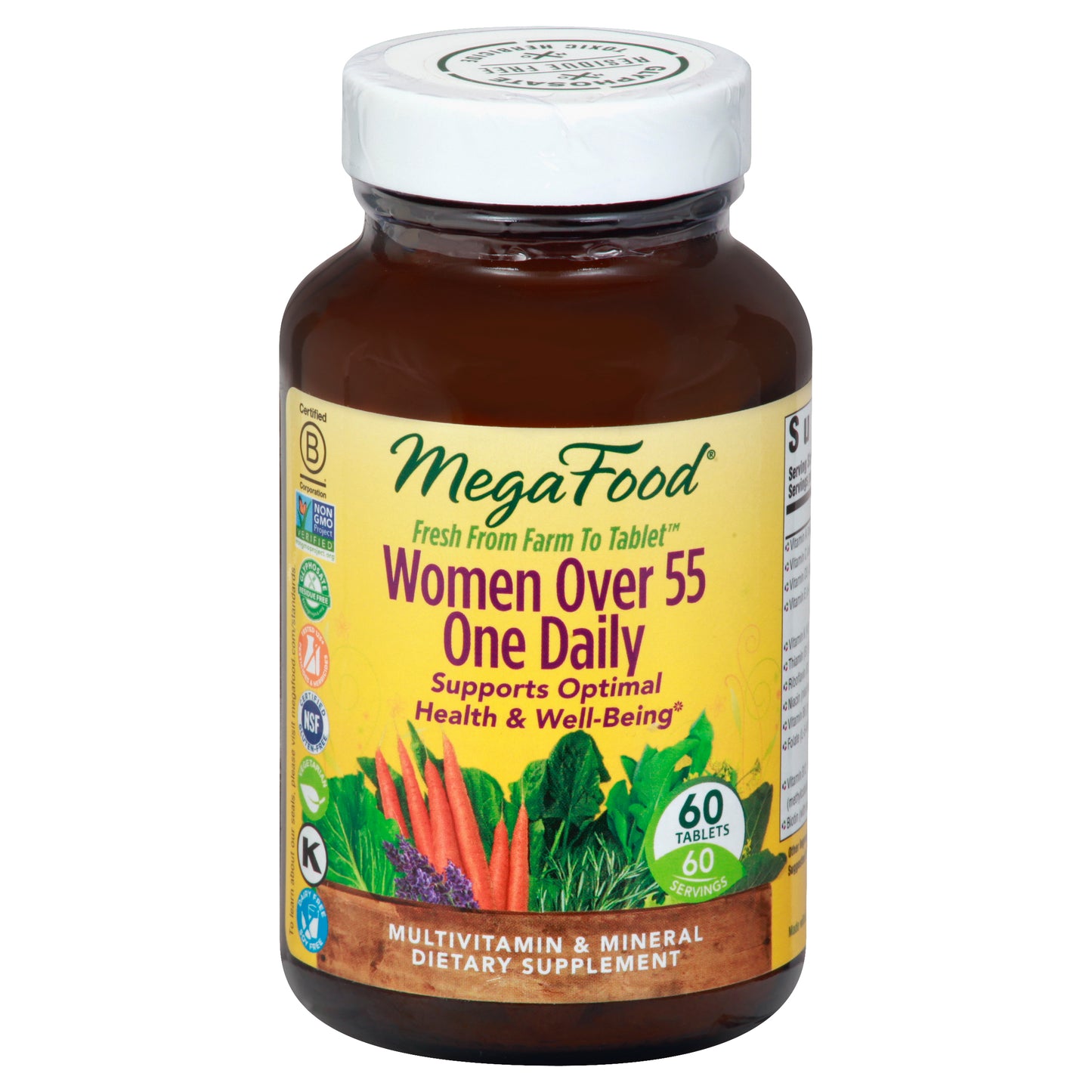 MegaFood Tablets One Daily Women Over 55 Multivitamin & Multimineral 60 ea