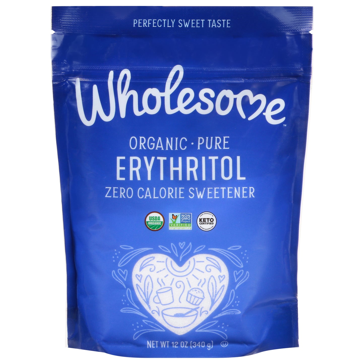 Wholesome Pure Erythritol Zero Calorie Organic Sweetener 12 oz