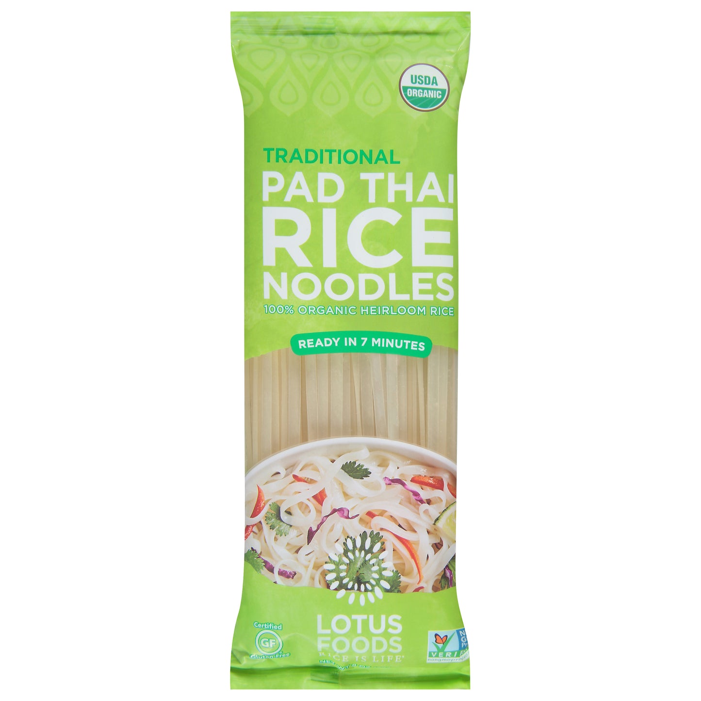 Lotus Foods Traditional Pad Thai Rice Noodles 8 oz