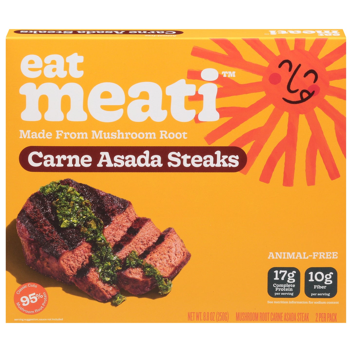 Eat Meati Mushroom Root Animal-Free Carne Asada Steaks 2 ea