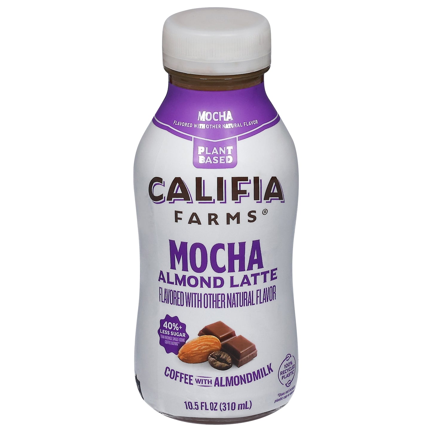 Califia Farms Plant Based Mocha Almond Latte Coffee with Almondmilk 10.5 fl oz