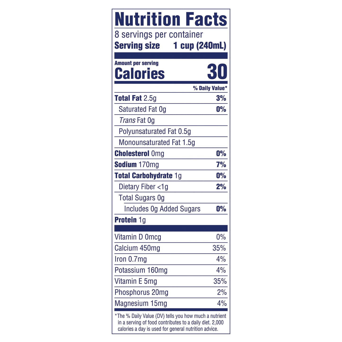 Almond Breeze Shelf-Stable Unsweetened Original Almondmilk, 64 oz
