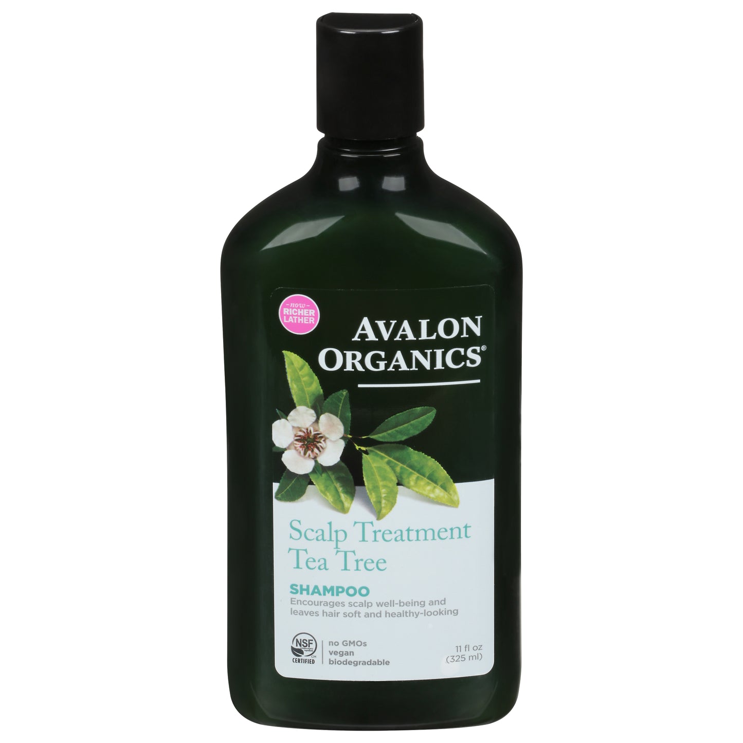 Avalon Organics Scalp Treatment Tea Tree Shampoo 11 oz