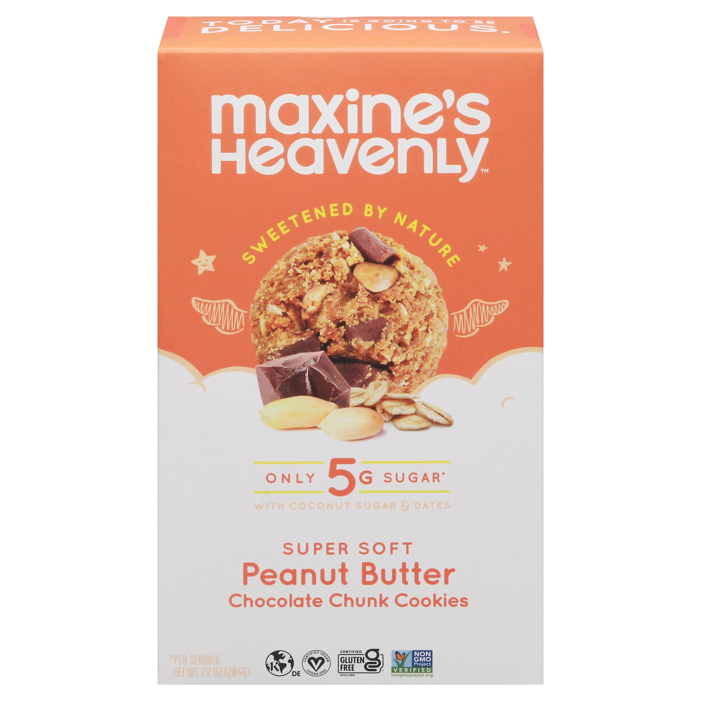 Maxine's Heavenly Super Soft Chocolate Chunk Peanut Butter Cookies 7.2 oz