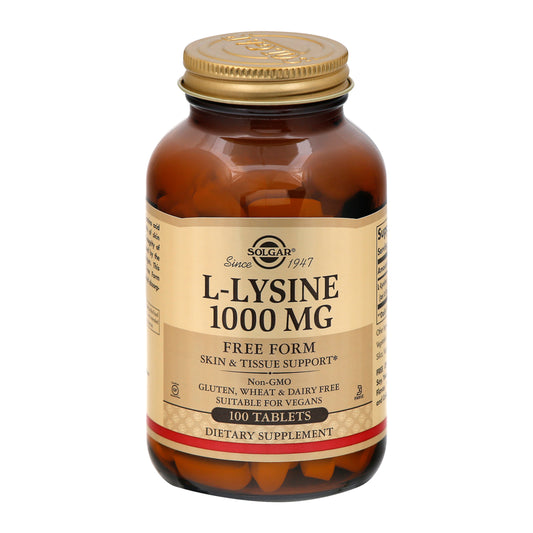 Solgar 1000 mg Tablets L-Lysine 100 ea