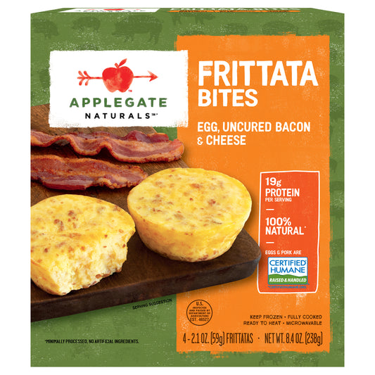 Applegate Naturals Egg, Uncured Bacon and Cheese Frittata Bites