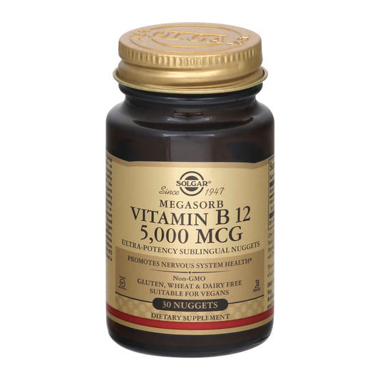 Solgar Megasorb 5000 mcg Nuggets Vitamin B12 30 ea