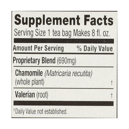 Celestial Seasonings Sleepytime Wellness Tea Extra Caffeine Free Herbal Supplement 20 ea