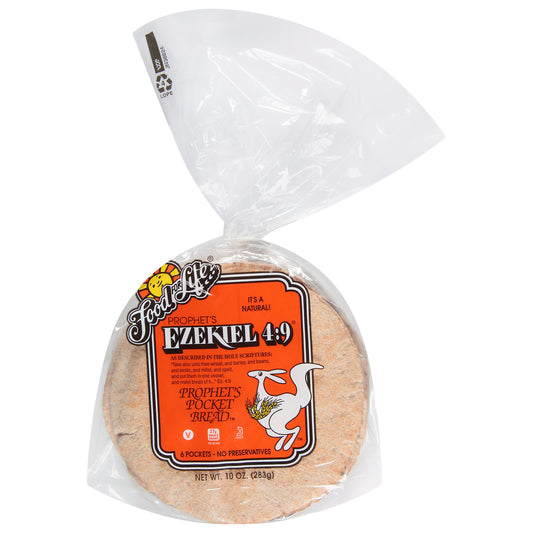 Food For Life Ezekiel 4:9 Prophet's Pocket Bread 6 ea