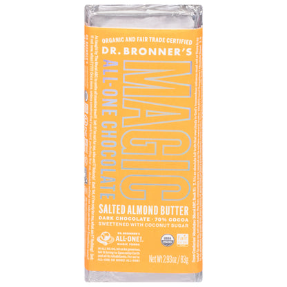 Dr. Bronner's Magic All-One Salted Almond Butter Chocolate 2.93 oz