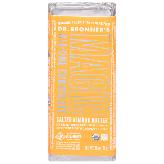 Dr. Bronner's Magic All-One Salted Almond Butter Chocolate 2.93 oz