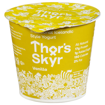 Thor's Skyr Traditional Icelandic Style Vanilla Yogurt 6 oz