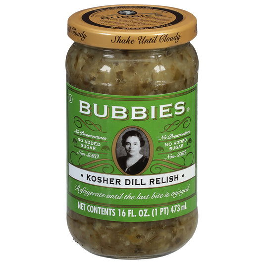 Bubbies Kosher Dill Relish 16 fl oz