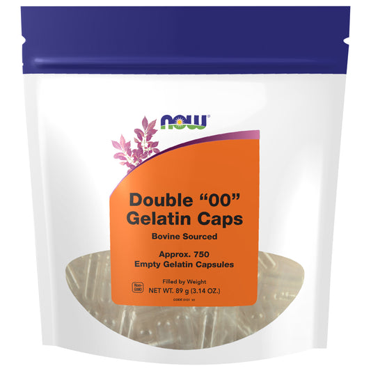 Empty Capsules, Gelatin, Double 00" - 750 gel caps"