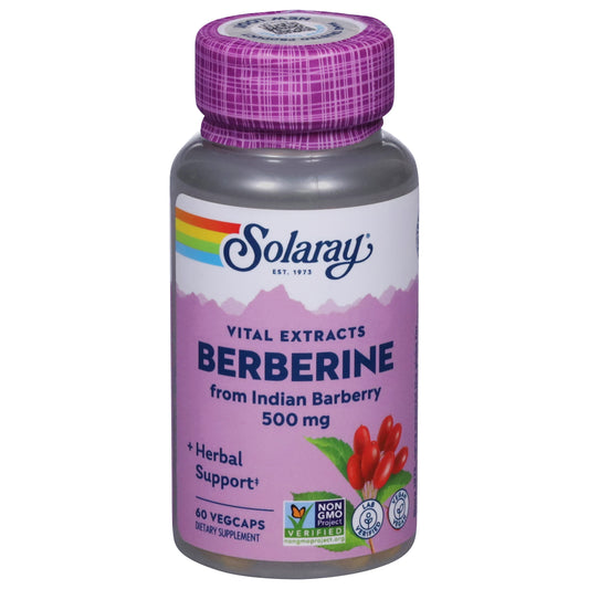 Solaray 500 mg Berberine from Indian Berberine 60 Vegcaps