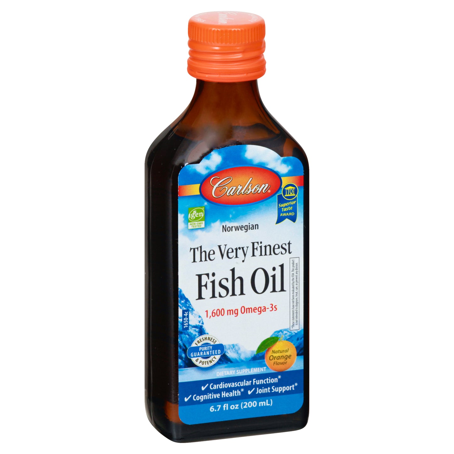 Carlson Norwegian The Very Finest Orange Flavor Fish Oil 6.7 oz