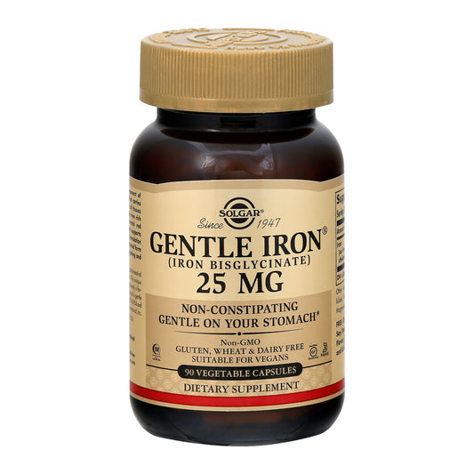 Solgar 25 mg Vegetable Capsules Gentle Iron 90 ea