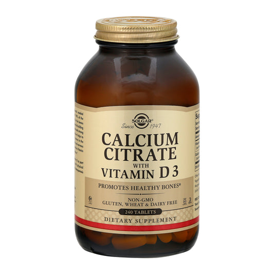 Solgar With Vitamin D3 Tablets Calcium Citrate 240 ea