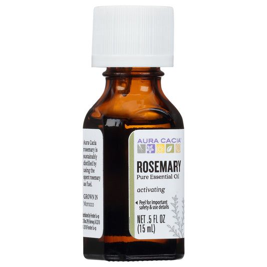 Aura Cacia Activating Rosemary Pure Essential Oil 0.5 fl oz