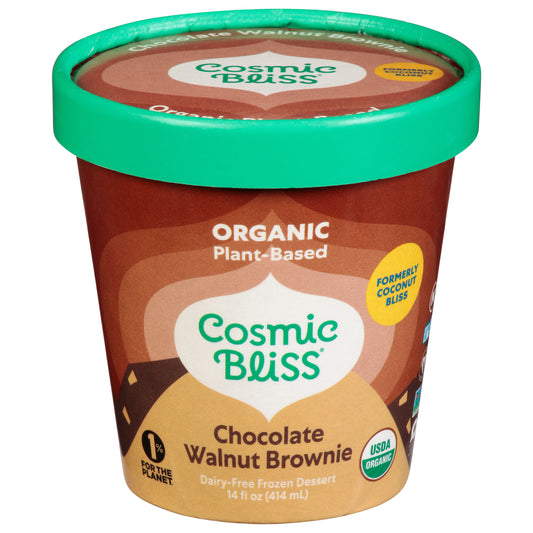 Cosmic Bliss Dairy-Free Organic Chocolate Walnut Brownie Frozen Dessert 14 fl oz