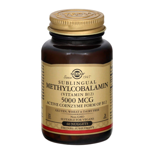Solgar Sublingual 5000 mcg Nuggets Methylcobalamin 60 ea