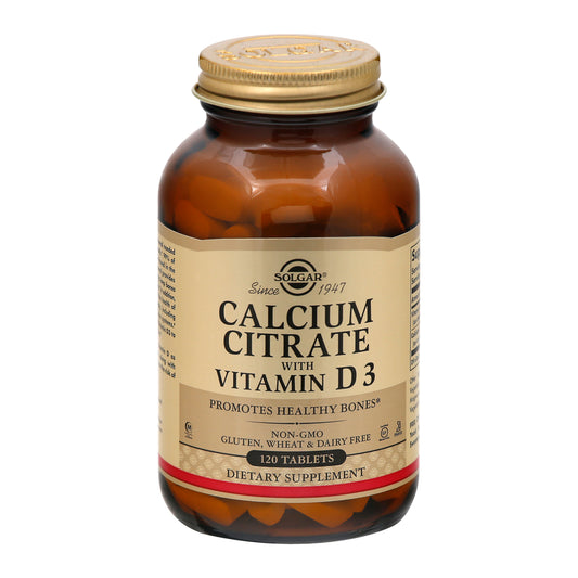 Solgar With Vitamin D3 Tablets Calcium Citrate 120 ea