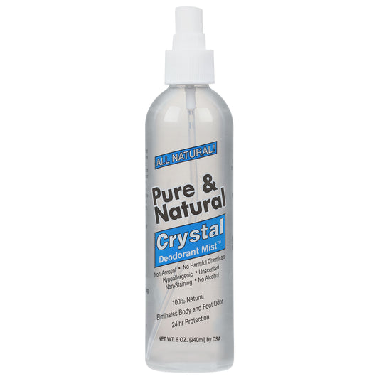 All Natural Pure & Natural Crystal Deodorant Mist 8 oz