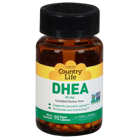 Country Life 25 Mg Vegan Capsules DHEA 90 ea