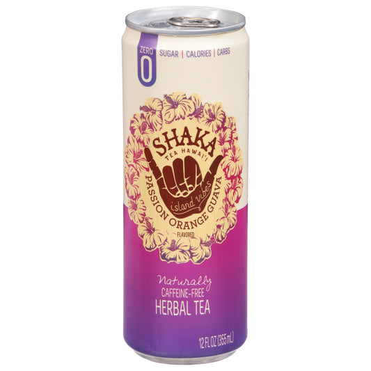 Shaka Caffeine-Free Passion Orange Guava Flavored Herbal Tea 12 fl oz