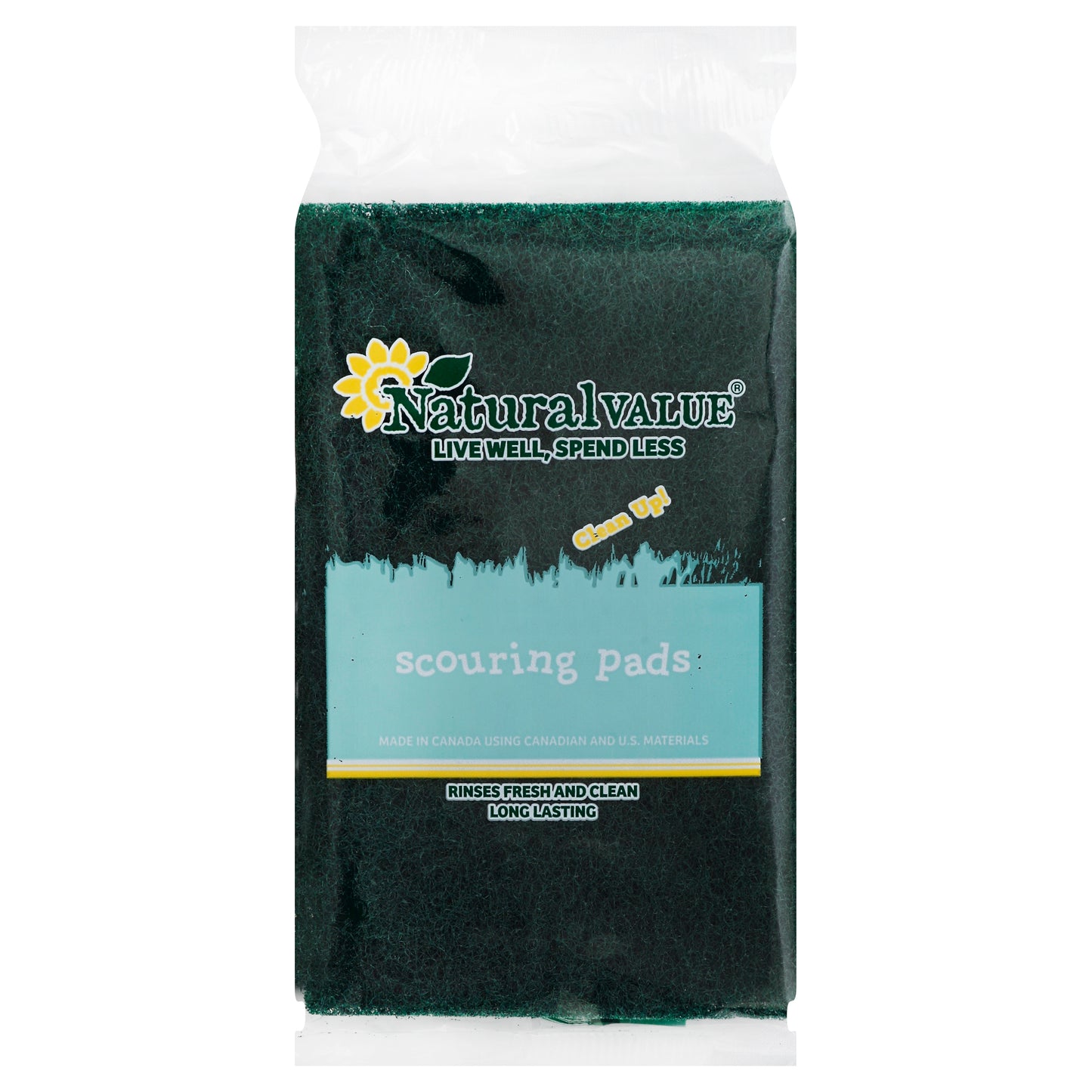 Natural Value Scouring Pads 2 ea