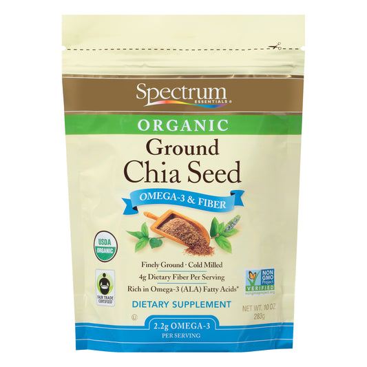 Spectrum Essentials® Organic Ground Chia Seed Dietary Supplement 10 oz. Pouch