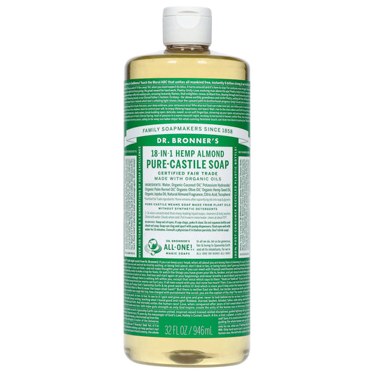 Dr. Bronner's 18-In-1 Hemp Almond Pure-Castile Soap 32 fl oz