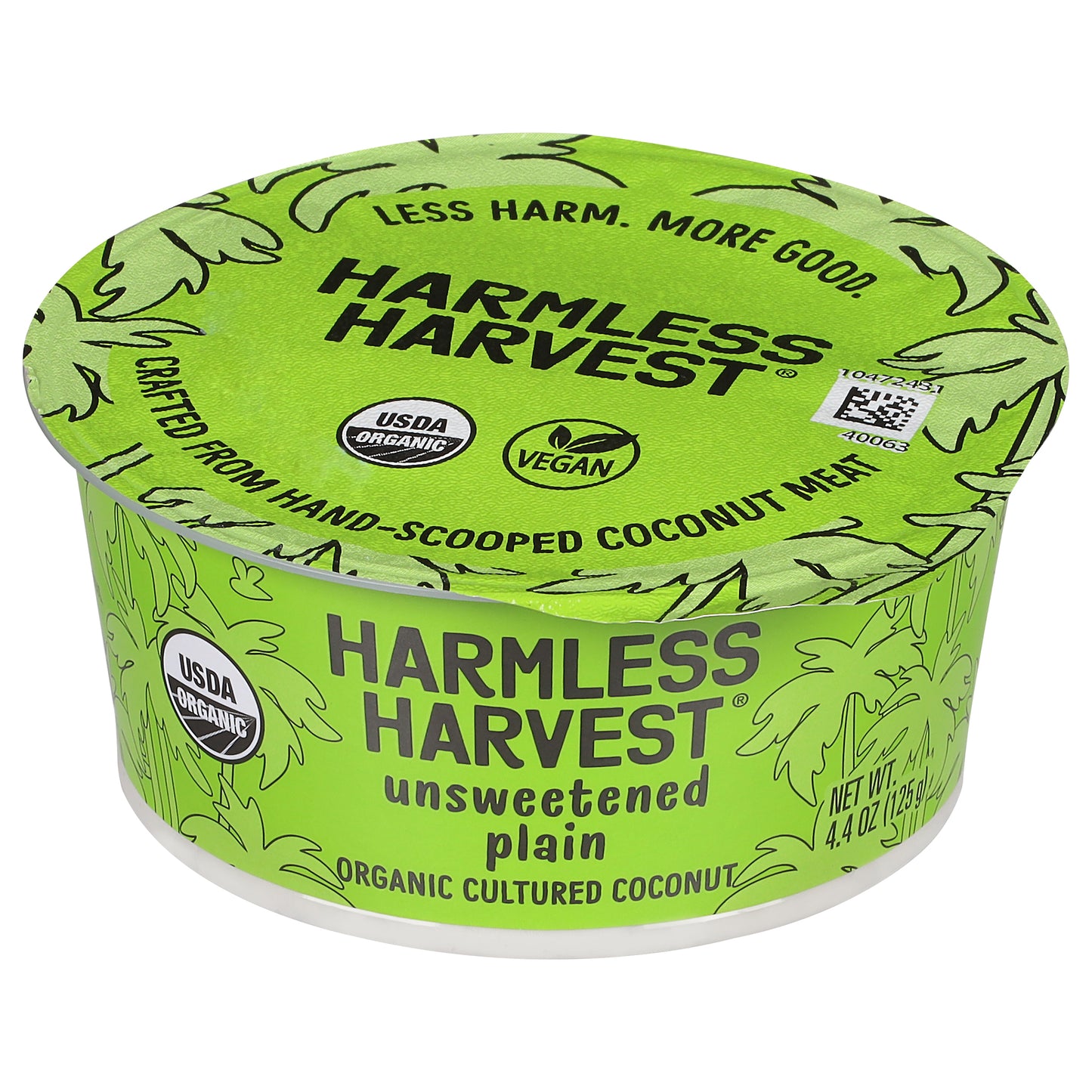 Harmless Harvest Organic Unsweetened Plain Cultured Coconut 4.4 oz