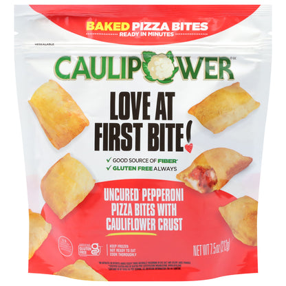 Caulipower Baked Uncured Pepperoni Pizza Bites with Cauliflower Crust 7.5 oz