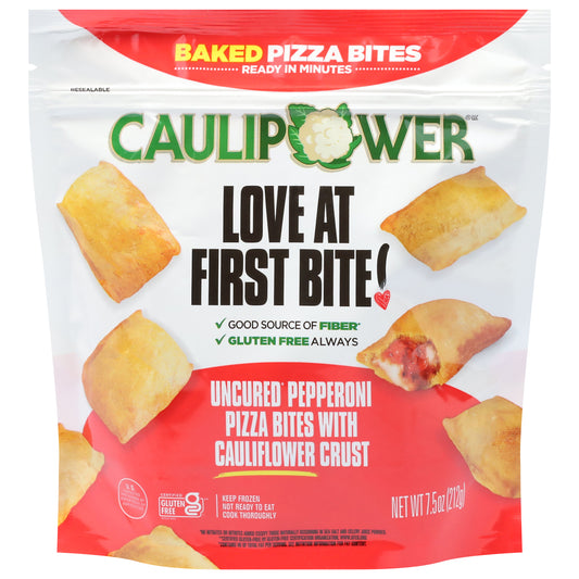 Caulipower Baked Uncured Pepperoni Pizza Bites with Cauliflower Crust 7.5 oz