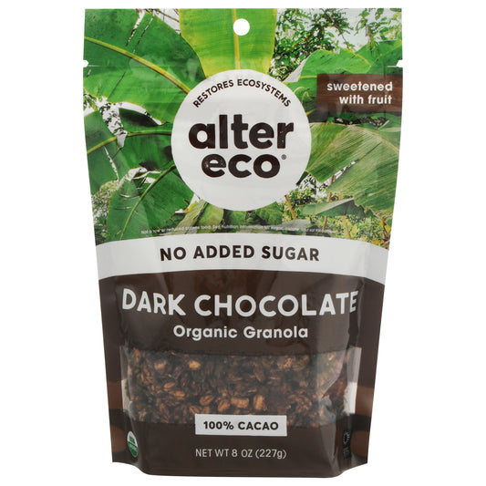 Alter Eco Organic Dark Chocolate Granola 8 oz